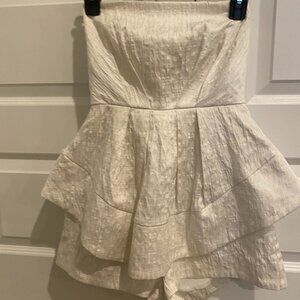DO+BE White Ruffle Romper